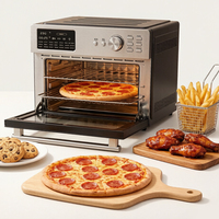 Horno Freidora de Aire Multifuncional, Horno Freidora de Aire sin Aceite con 21 Programas de Cocción Preestablecidos, Perfecto para Asar Pollo Entero