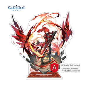 Genshin con licenza ufficiale impatto Teyvat serie Anime decorazione da scrivania acrilico Display Stand Genshin <span class=keywords><strong>Fischl</strong></span> acrilico Standee - Product Image 4