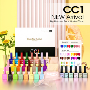 CANNI 192 Colores Esmalte en Gel Kit de Alta Calidad para Uñas Arte Remojable con LED UV Esmalte en Gel Base Top Coat con Placa de Color - Product Image 5
