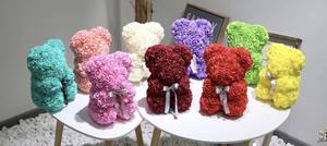 Meilleure vente 25cm 40cm 70cm Ours en peluche rose en mousse avec boîte-cadeau Roses conservées Ours en peluche boîte-cadeau pour la Saint-Valentin - Product Image 4