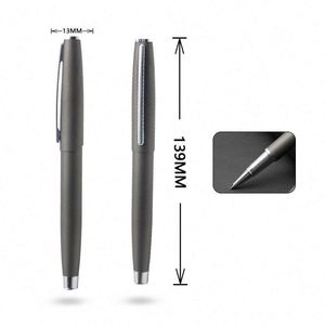 Bolígrafo Roller de Metal Negro Mate para Regalo - Bolígrafo Ejecutivo con Logotipo Personalizado para Promociones Empresariales y Regalos Corporativos - Product Image 4