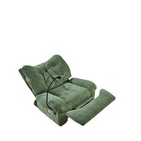 Fauteuil inclinable et pivotant intelligent électrique en tissu nuage, style capsule spatiale moderne, avec commande vocale, télécommande et port USB