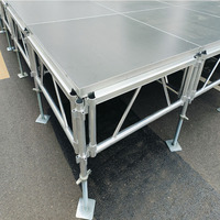 Scène modulaire temporaire à cadre en aluminium portable pour événements de concert Présentoirs en treillis bon marché par le fabricant fournisseur