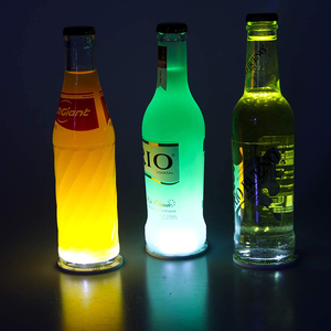 Posavasos con Luz LED RGB para Navidad y Halloween, Adhesivo para Botellas, Posavasos Luminoso - Product Image 5