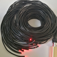 Câble d'éclairage à fibres optiques multicore à éclat final pour plafond étoilé, éclairage de piscine, câble à fibres optiques en plastique multibrins