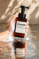 Savon Moussant pour les Mains à l'Huile Essentielle de Bergamote de Luxe 450ml, Savon Hydratant pour les Mains aux Acides Aminés pour les Salles de Bain d'Hôtel