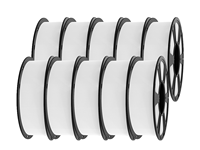 Filamento PLA+ de 1.75mm para Impresora 3D, Venta al Por Mayor de Fábrica, Set de Inicio de 8 Colores (Negro, Rojo, Amarillo) para Ender Bambu Lab