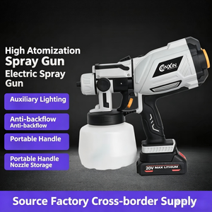 Electric Spray Gun 20V Max Lithium Battery 13 Oz Professional Household Use - Product Image 1