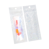 Sachet Doypack Holographique Personnalisé avec Fenêtre Transparente, Scellage Thermique sur Trois Côtés, Anti-Odeur, en PET+CPP, Design Coloré