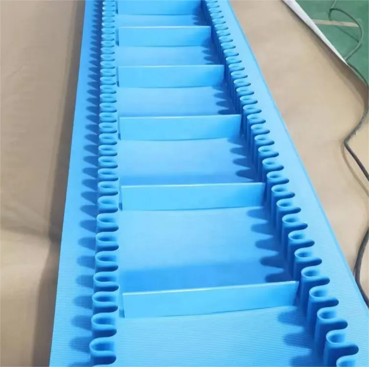 5mm rauen oberen PVC förderband mit verschluss für Logistik förderband