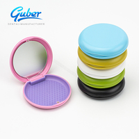 Boîte de rangement pour aligneurs dentaires avec miroir pour protège-dents de nuit et anti-ronflement, impression personnalisée du logo en couleur pour Invisalign