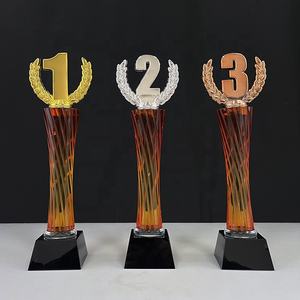 金属编号金银铜1号，2,<span class=keywords><strong>3</strong></span>水晶奖杯水晶牌匾奖彩色印刷水晶奖杯 - Product Image 4