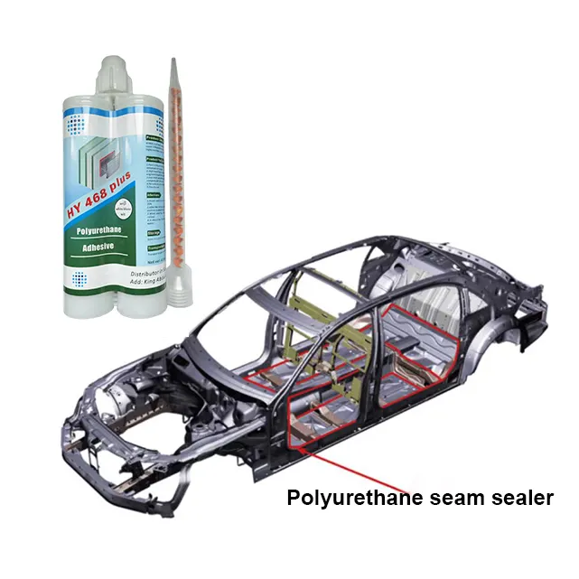 HY468 voiture pare-brise en caoutchouc auto verre caoutchouc adhésif mastic voiture toit ouvrant mastic bicomposant polyuréthane mastic