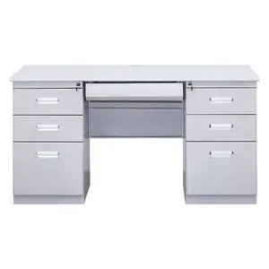 便宜的办公桌现代桌子设计钢制电脑家用办公桌制造商价格