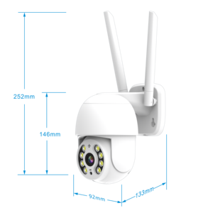 8MP ai-powered PTZ ngoài trời an ninh máy ảnh IP66 thời tiết, 360 ° tự động theo dõi & dual-band Wi-Fi - Product Image 4