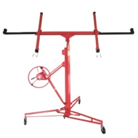150LBS/68kgs Heavy Duty Sheetrock Lift, 360 élévateur de cloison sèche réglable pour plafond, élévateur de cloison sèche pour l'amélioration de l'habitat