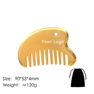 مشط تدليك نحاسي قابل للتخصيص Gua Sha Meridian علاج نقاط الوخز في فروة الرأس والجسم بالكامل - Product Image 6