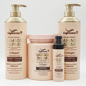 <span class=keywords><strong>Meilleur</strong></span> Shampoing au Collagène pour Traitement Antichute, Après-Shampoing Lissant Support OEM, Kit de Soin Capillaire - Product Image 1
