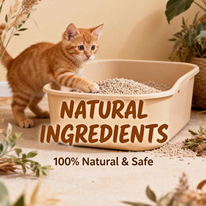 Litière pour chat en tofu, bac à litière en bois de pin, amidon de maïs, charbon actif, biodégradable, écologique, jetable, litière agglomérante pour chat - Product Image 1