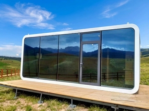 Cabaña Prefabricada Independiente Tipo Apple, <span class=keywords><strong>Chalet</strong></span> Móvil con Cocina y Baño Completos, Habitación Cápsula Tipo Apple para Estancias Vacacionales - Product Image 3