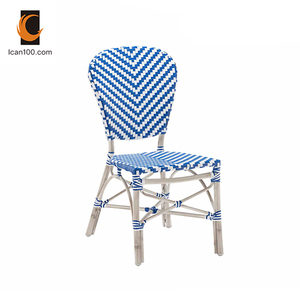 Chaise de table de bistrot en aluminium et rotin, Haute qualité, siège d'extérieur, pour Restaurant, café - Product Image 3
