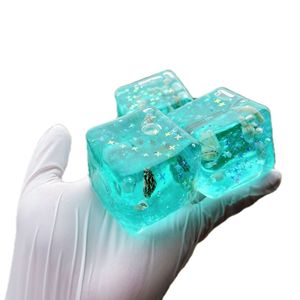 Bolas de Goma Antiestrés con Textura de Hielo, Bolas para Manualidades, Bolas Blandas Blancas con Efecto Luz de Luna, Unisex - Product Image 1