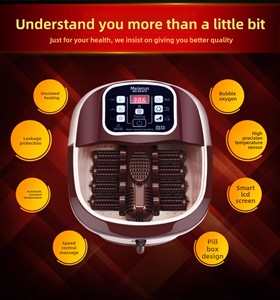 Masajeador de Pies Portátil Mimir y Rodillo de Masaje con Burbujas de Calor y Luz Roja - Relajación Automática para Pies Cansados - Product Image 6