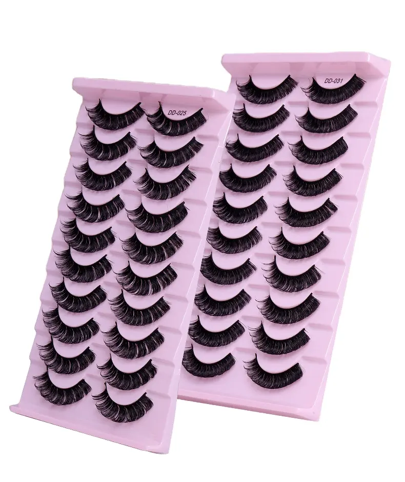 Wholesale russian lash strips lashes Manufacturer 100% Handmade Eyelash Custom Logo russian strip eyelashes