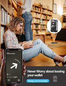 Étui de protection pour <span class=keywords><strong>AirTag</strong></span> compatible MagSafe pour <span class=keywords><strong>iPhone</strong></span> 17/16/15/14/13/<span class=keywords><strong>12</strong></span> Series – Portefeuille magnétique pour <span class=keywords><strong>AirTag</strong></span> - Product Image 3