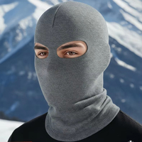 Masque de moto unisexe respirant et imperméable de haute qualité, couleur unie, noir, avec impression de logo personnalisé pour la pêche