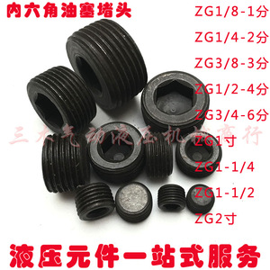 Bouchon d'extrémité hydraulique en acier au carbone ZG1/8, ZG1/4, ZG3/8, ZG1/2, ZG3/4, ZG1 pouce pour équipement mécanique - Product Image 5