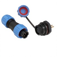 Connecteur d'aviation circulaire étanche IP68 série SP, connecteur à vis mâle-femelle 2-12 broches, connecteur de câble d'alimentation 380V