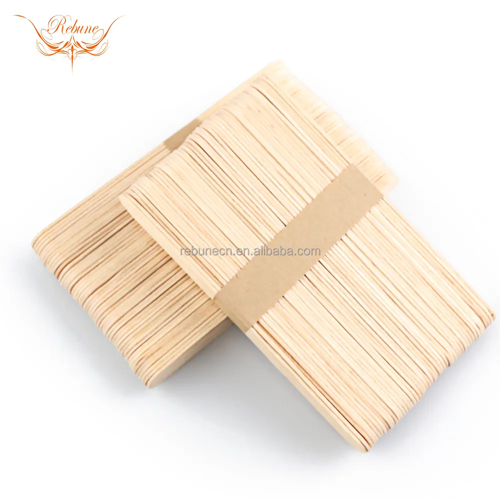 Eco-friendly Disposable Wooden Wax Stick Wooden Spatulas Small Size Hair Removal Wax Spatula