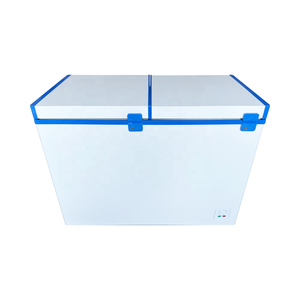 Congélateur <span class=keywords><strong>solaire</strong></span> commercial 268L à double porte AC/DC <span class=keywords><strong>12V</strong></span> 24V 110V 220V, type coffre, 9,5 pi³ pour restaurant, supermarché, magasin - Product Image 5