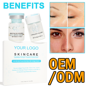 Private <b>Label</b> Anti Aging Firming Moisturizing Reshapes Plumps Youthful Radiance Lyophilized Collagen Bioactive Peptide Serum - Product Image 1