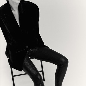 กางเกงออกกำลังกายเอวสูงสำหรับผู้หญิงกางเกงออกกำลังกายเอวสูงรัดรูปสีพื้น - Product Image 5