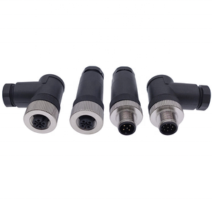 M12 loạt 12 pin kết nối không thấm nước 8 Nam Nữ DIN loại Nickel cáp điện dây kết nối 1-16 Đánh giá hiện tại 3P 6P 16P - Product Image 2