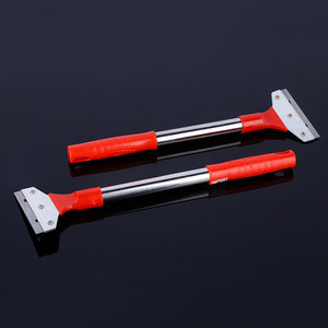 Removedor de lechada de acero inoxidable, mango grueso de 38 cm de largo, cuchillo de limpieza duradero para baldosas de cemento y suelos. - Product Image 1