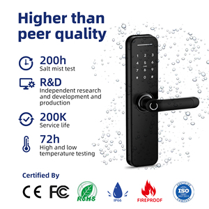กุญแจล็อคประตูอัจฉริยะ Liliwise TTLOCK BLE รองรับแอป Tuya กันน้ำ สำหรับใช้งานภายนอกอาคาร แบบไม่ใช้กุญแจ พร้อมระบบสแกนลายนิ้วมือ เหมาะสำหรับ Airbnb และอพาร์ตเมนต์คอนโด - Product Image 2