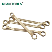 Jeu de clés à anneau double déportées anti-étincelles 11 pièces en bronze d'aluminium, kit d'outils antidéflagrants