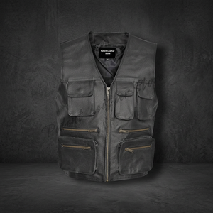Gilet d'hiver en cuir respirant de haute qualité pour hommes adultes, style personnalisé, vêtements de sport, vêtements de moto et de course automobile - Product Image 3