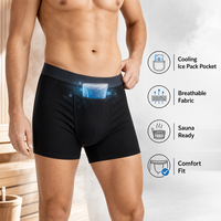 Caleçons de récupération à haute élasticité, qualité supérieure, pour vasectomie, avec poche à glace, effet sauna et refroidissement testiculaire