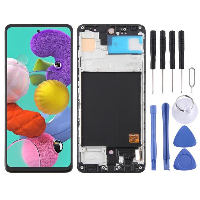 Wholesale Mobile Phone Lcd Screen Replacement for Samsung Galaxy A51 4G SM-A515F 6.43 Inch OLED LCD Display With Frame