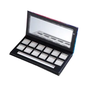 Eco-friendly Impresso Papelão Eyeshadow Palette Sombra Magnética Maquiagem Sombra Caso Embalagem/Papel vazio Aceitar