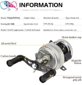 Alle Metalen CAS MiNi Long-Range Visreel Trolling 9+1BB 6.4:1 Overbrengingsverhouding Rechtshandig Zoetwater Visreel - Product Image 2