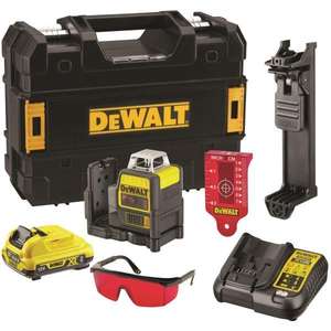 Nivel Láser DeWalt de 360 Grados, Líneas Verticales y Horizontales, Autonivelante, Precisión de 3 mm, 10 m, Clase 2, Haz Rojo - Product Image 1