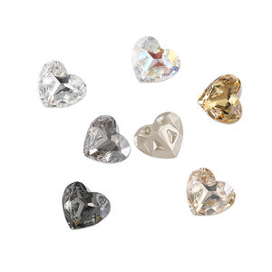 Lan Guang Usine En Gros Super Qualité K9 Coeur Forme Non-Hotfix Verre Strass <span class=keywords><strong>Chaton</strong></span> Cristal pour Vêtement Nail <span class=keywords><strong>Art</strong></span> - Product Image 5