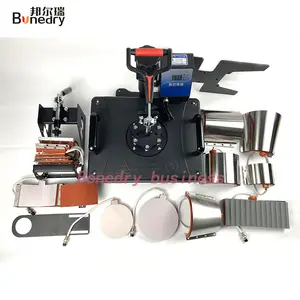 sublimation tumbler transfer machine 15 in 1 combo Sublimation heat press machine for T-shirt mug cup hat