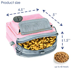Free sample Amaz Hot Selling Pet Treat <b>Pouch</b> Bag Portable Pet Snack Outdoor <b>Dog</b> Walking Bag Silicone Pet Feeding <b>Training</b> Bag - Product Image 4