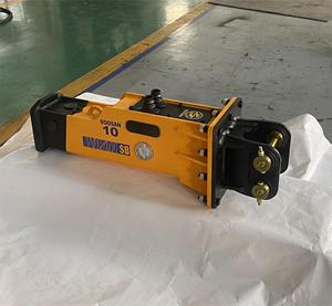 Nouveau brise-roche hydraulique de type boîte SB10 pour engins de construction, doté de composants essentiels : marteau brise-roche et moteur à burin - Product Image 1